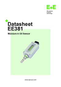 Thumbnail of document Data Sheet - EE381 Compact Transmitter / Switch for Moisture Content in Oil